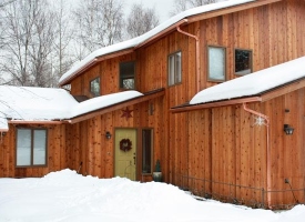 Cedar Siding & Copper Gutters