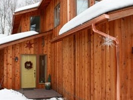 Cedar Siding Copper Gutters