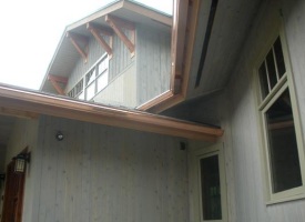 Copper Gutters accenting house
